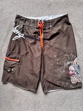 Vintage Y2K Billabong Grail Board Swim Shorts Size 32 Medium